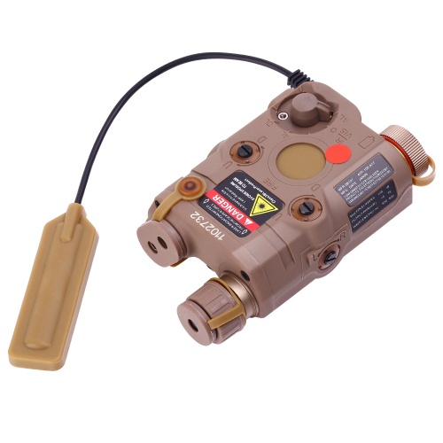 Airsoft AN / PEQ-15 Red Dot Laser and Torch Module - Tan