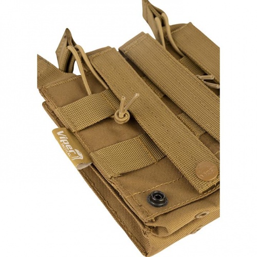 Viper Tactical Double Duo Rifle Magazine Pouch - Tan