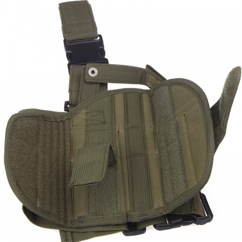 Airsoft Pistol Thigh Leg Weapon Pistol Holster in Army Green