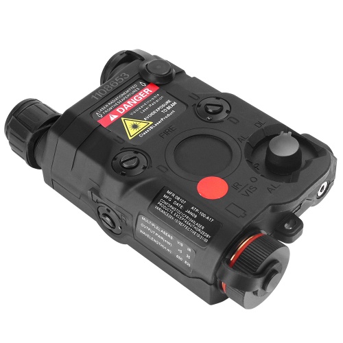 Airsoft AN / PEQ-15 Red Dot Laser and Torch Module - Black