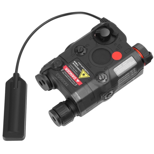 Airsoft AN / PEQ-15 Red Dot Laser and Torch Module - Black
