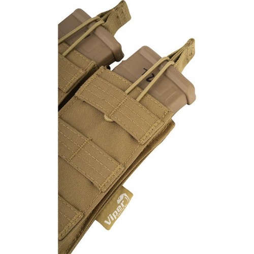 Viper Tactical Double Rifle Magazine Pouch - Tan