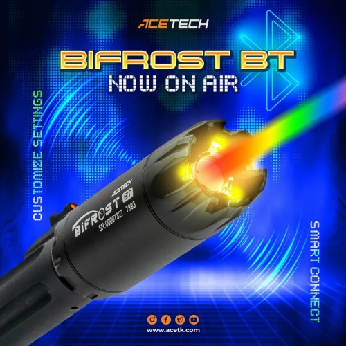 Acetech BIFROST BT Bluetooth Airsoft Tracer and Chronograph Standard Red & Green BB's