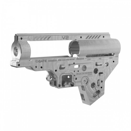 Gate EON Airsoft Version 2 V2 Billet Aluminium Gearbox Shell Silver