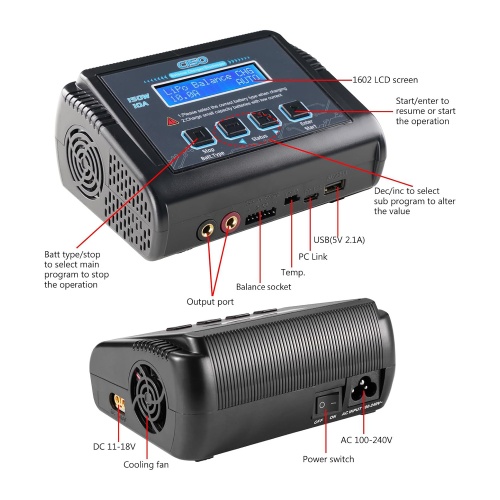 LiPo Charger Lipo Battery Balance Charger RC Charger RC Car Battery