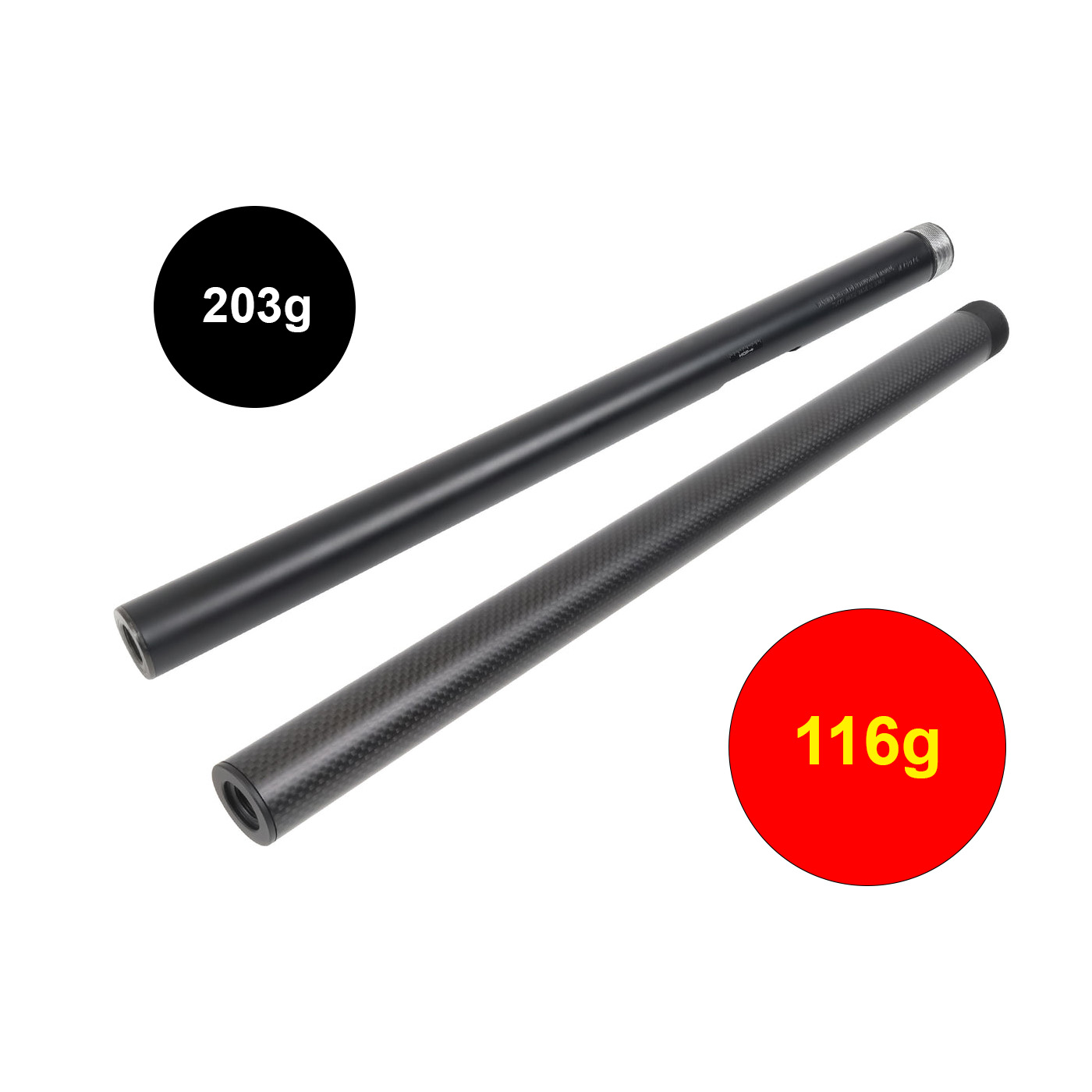 LayLax PSS Carbon Outer Barrel for Tokyo Marui VSR-10 G-SPEC - Airsoft ...