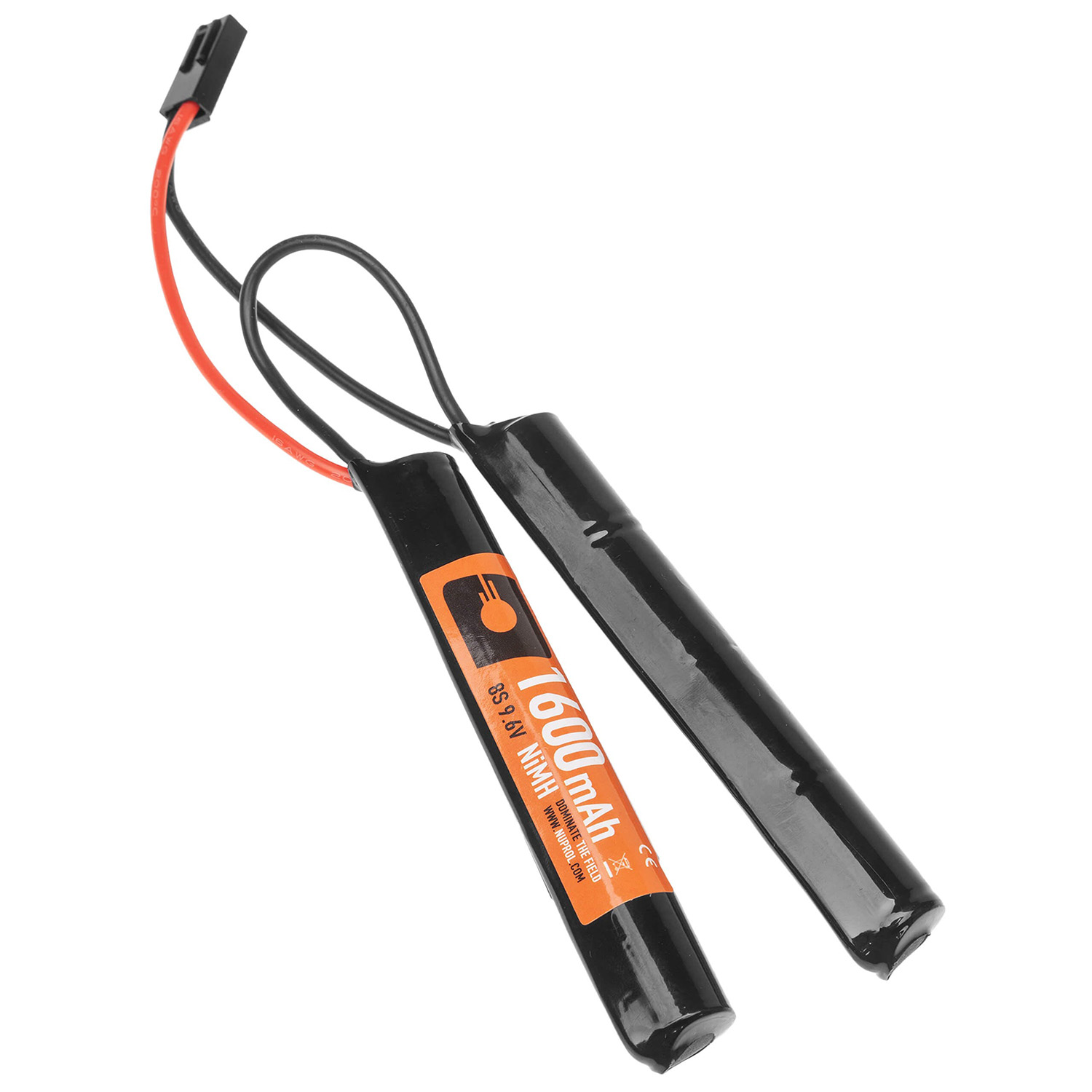 Nuprol Power 1600mah 9.6v NiMH Nunchuck Battery Mini Tamiya Airsoft