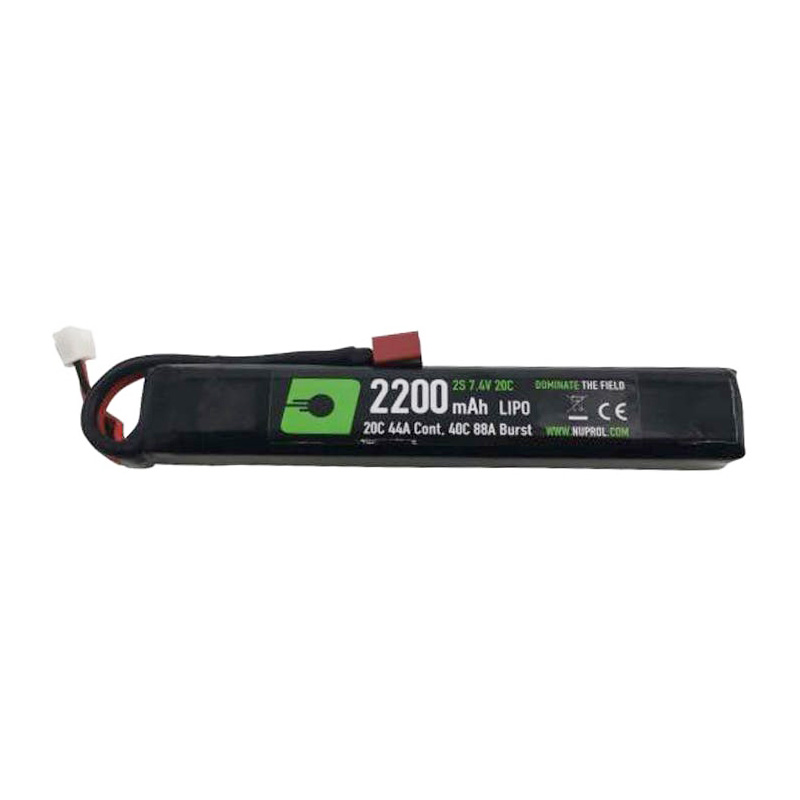 Nuprol Power 2200mah 7.4v 20C LiPo Stick Battery - Deans