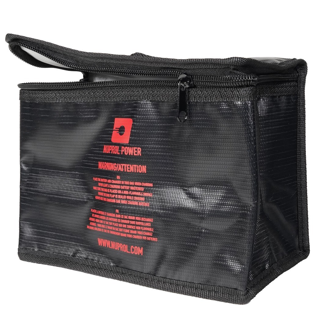Nuprol Li-Po Airsoft Battery Fire Retardant Charge Bag 21.5cm x 15.5cm ...
