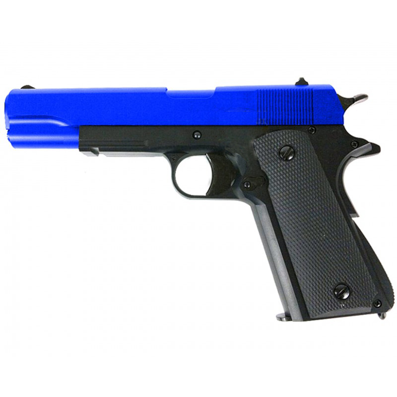 HFC 1911 Heavy Gas Airsoft NonBlowback Pistol In Two Tone Blue