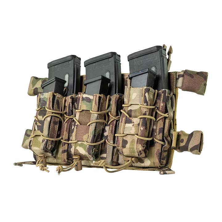 Viper Tactical VX Buckle Up Airsoft Magazine Carrier  - Woodland Green Camo