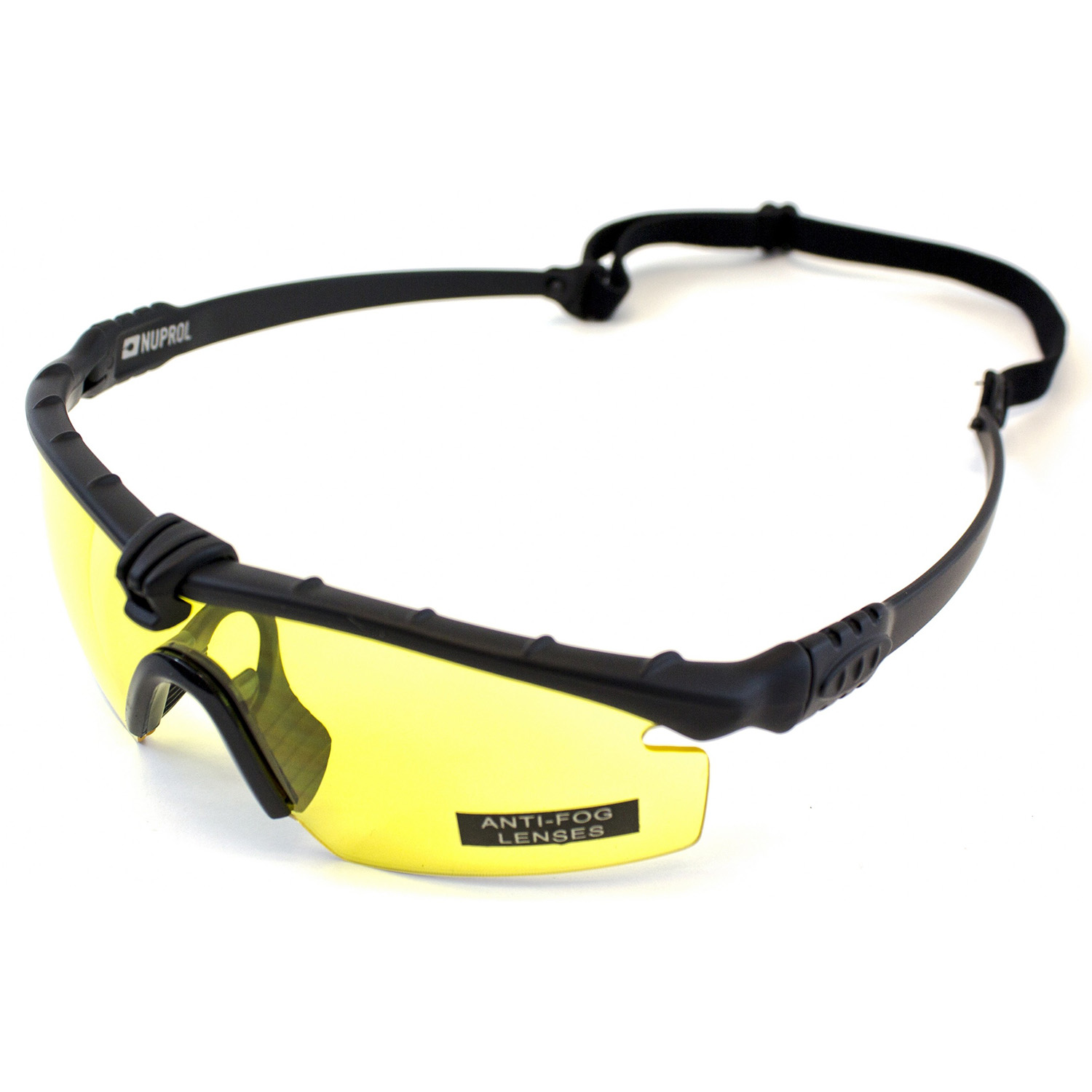 Nuprol Battle Pro's Airsoft Eye Protection Black Frame / Yellow Lens