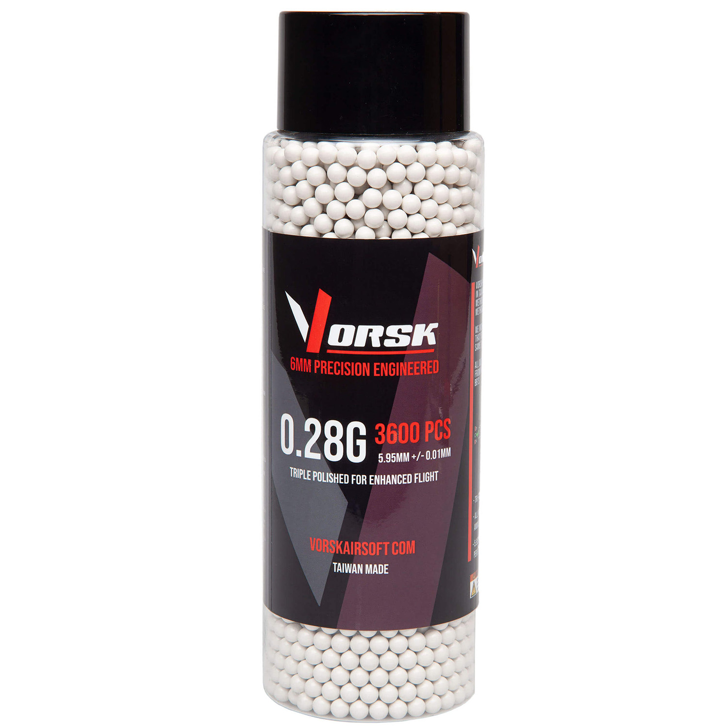 Billes Airsoft VORSK Tracer Vertes 0,25g 6mm – La Bouteille De 2000 Billes Traçantes Pour Vos Parties De Nuit !