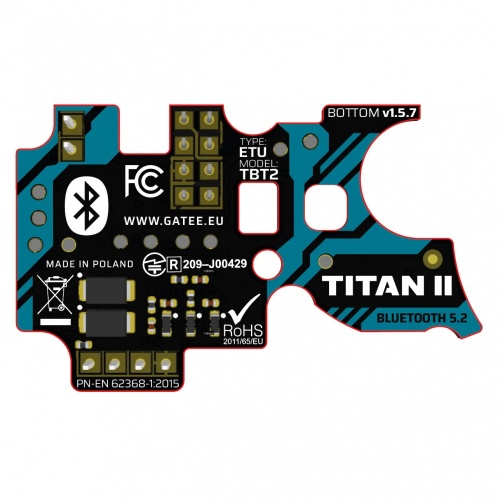 Gate TITAN II Bluetooth MOSFET for Airsoft AEG V2 Gearbox